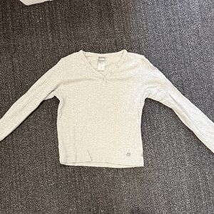 The North Face Kids Light Gray Long Sleeve Tee